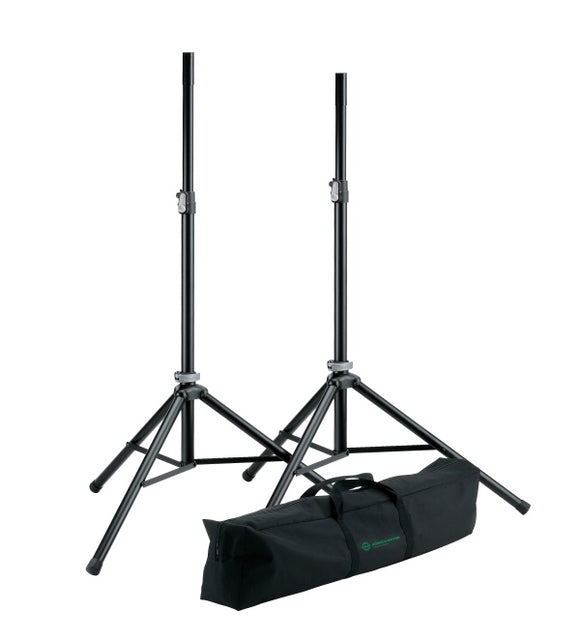 K&M Speakerstand, black (2in a bag) 21449-000-55