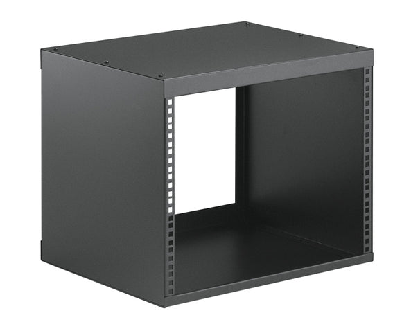 K&M 48240-008-55 steel rack, 8 spaces, black
